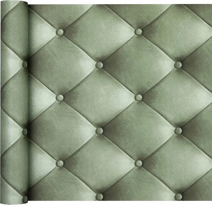 Vinyl tapéta flizelin steppelt motívum Zöld bőr glamour 3D