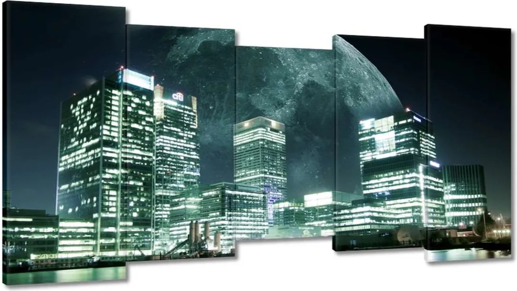 Festmények 150x80 Hold a város felett