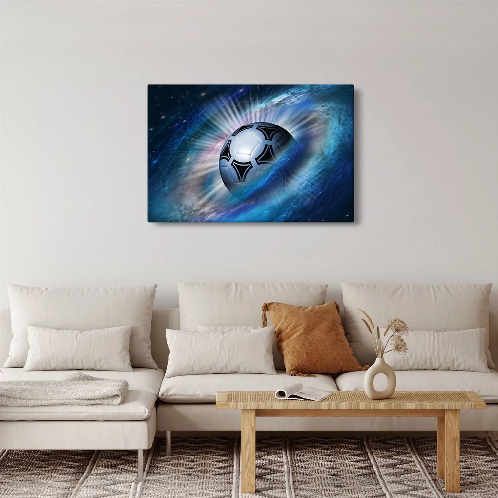 Kép - Futball a térben (90x60 cm)