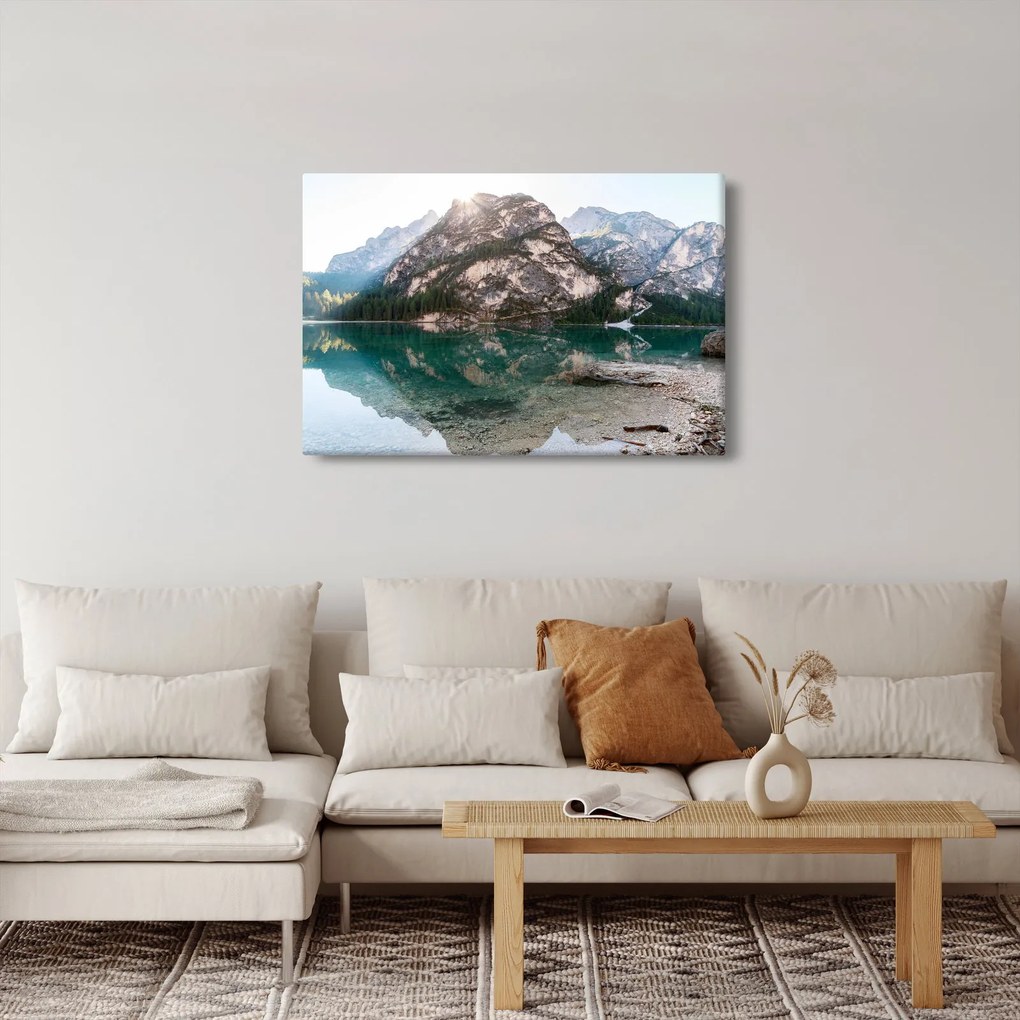 Kép egy hegyi tóról (90x60 cm)