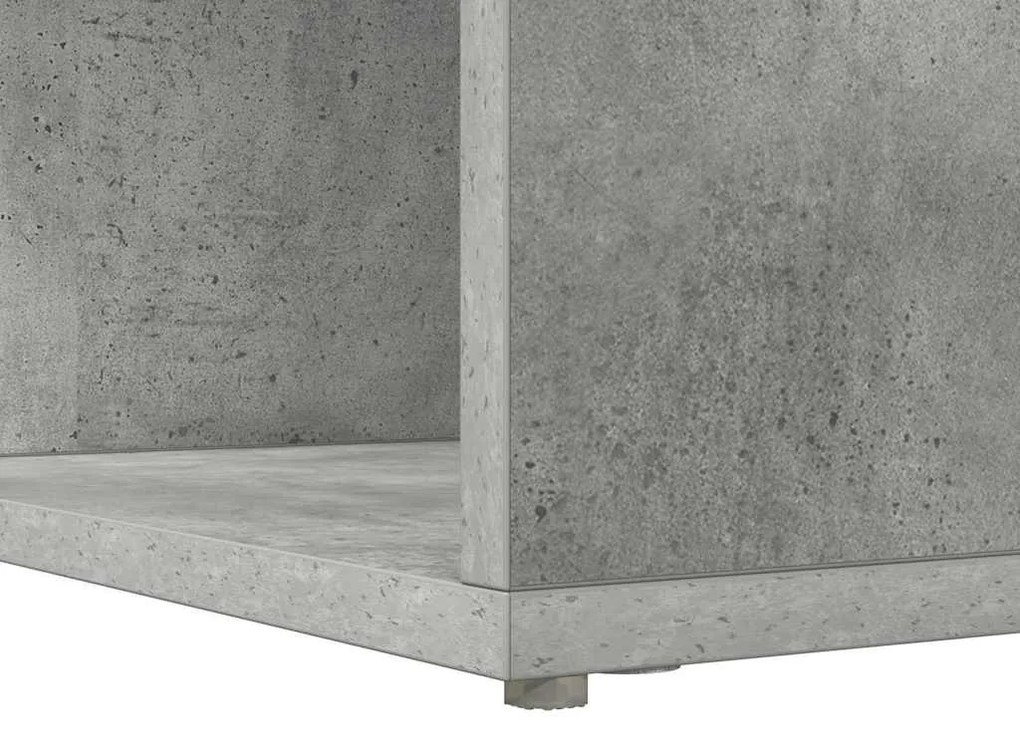 Sarokíróasztal Beton szürke 101,5 x 149,5 x 149,5 cm Faanyag