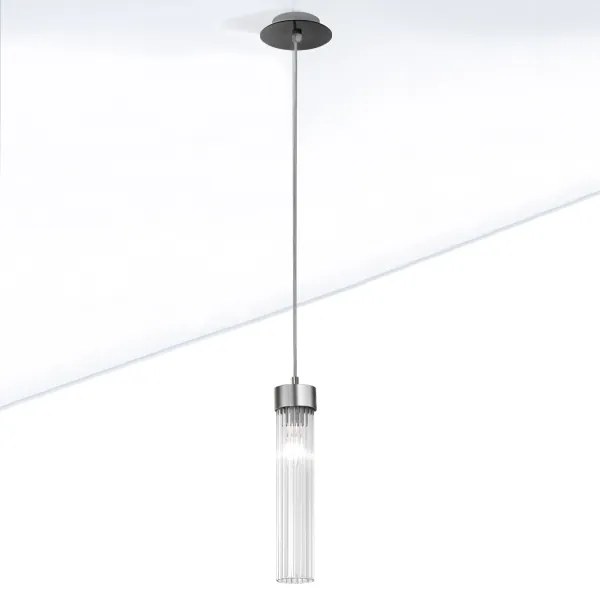 Kolarz 6009.30160 - Csillár zsinóron RAGGIO 1xE14/25W/230V matt króm