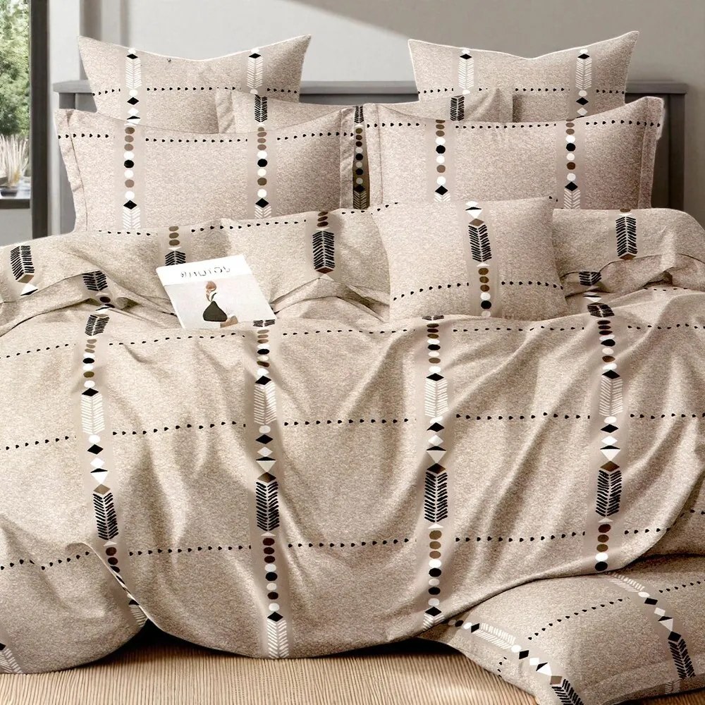 Homa ALEVA STILL 3 részes flanel ágynemű 140x200 cm