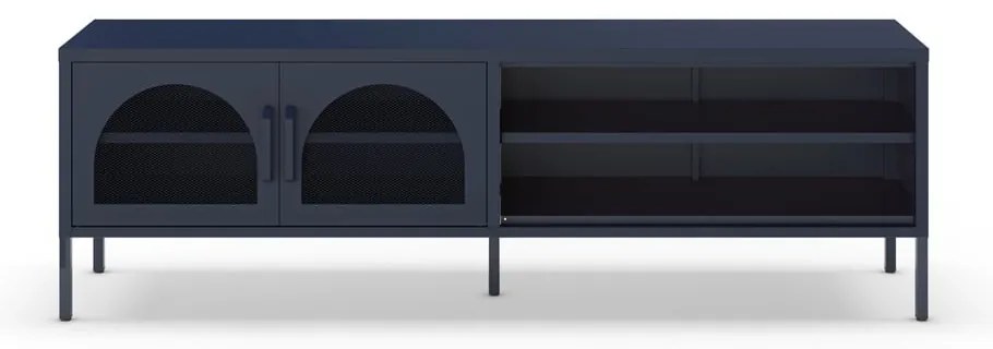 Sötétkék TV-állvány 160x50 cm Diora – Marckeric