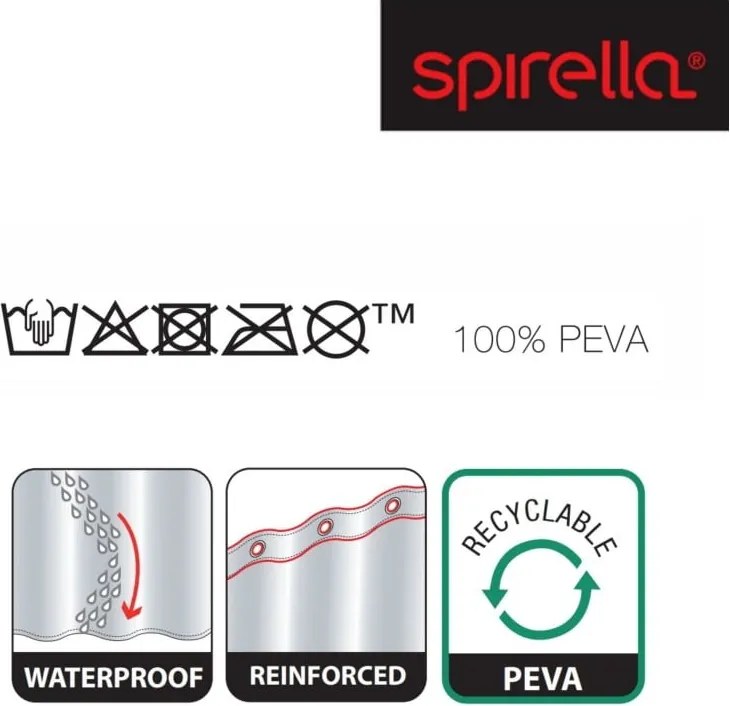 Zuhanyfüggöny 180x200 cm Birdy – Spirella