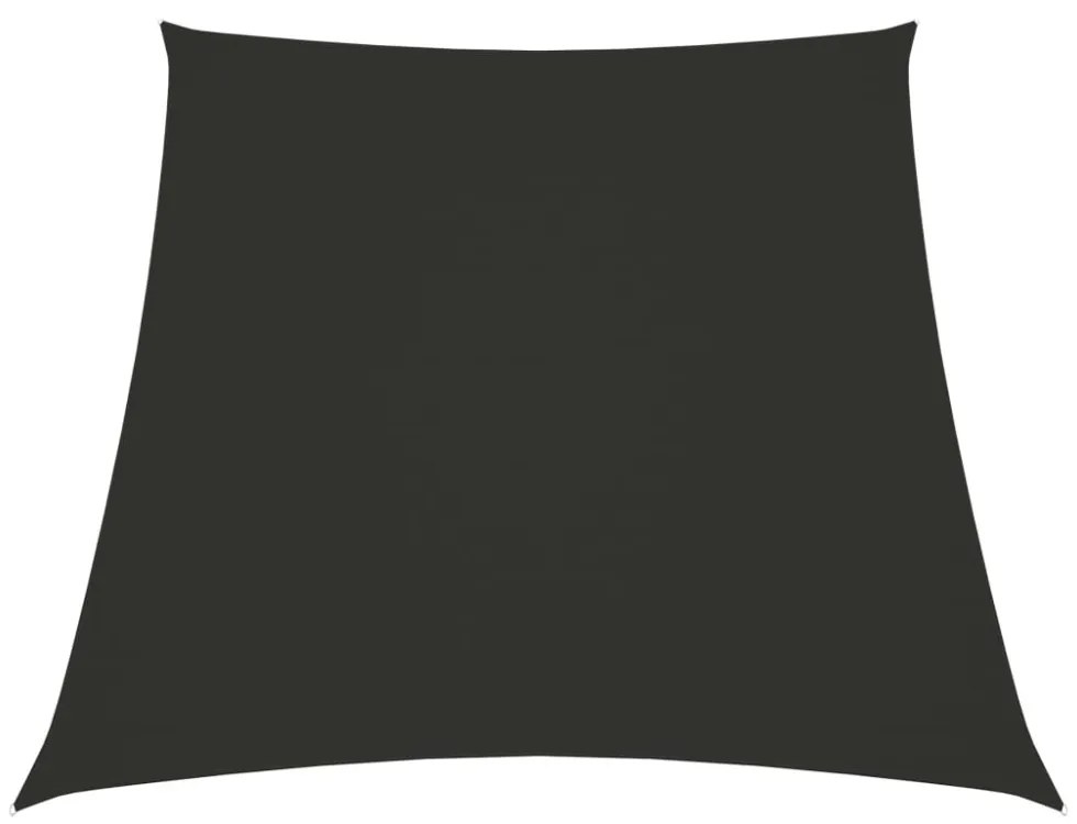 antracitszürke trapéz alakú oxford-szövet napvitorla 2/4 x 3 m