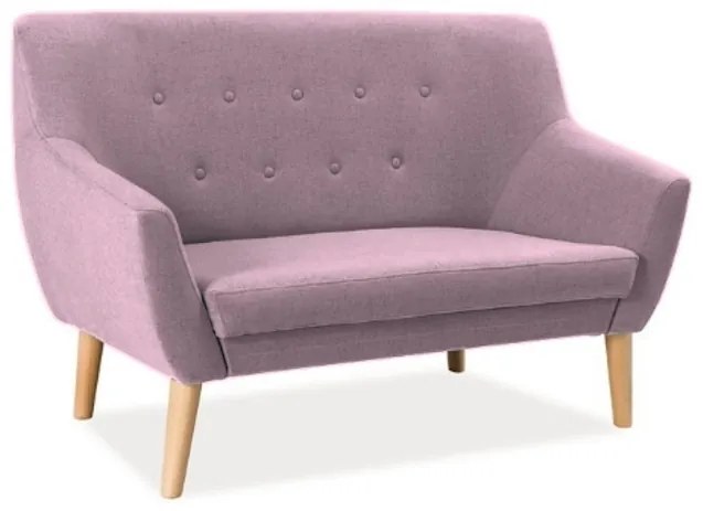 EAST 2 kárpitozott kanapé, 90x136x55, cablo 12, rózsaszín