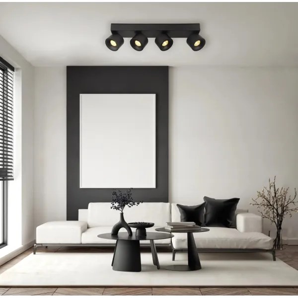 Globo 56961-4B - LED Spotlámpa RAE 4xLED/6W/230V fekete