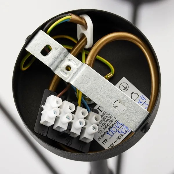 Jupiter 1994 - Csillár rúdon MOKA 4xGU10/10W/230V + 4xG9/10W/230V fekete/bézs