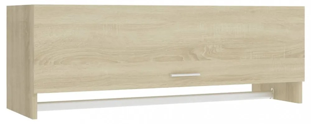 sonoma tölgy színű szerelt fa ruhásszekrény 100 x 32,5 x 35 cm