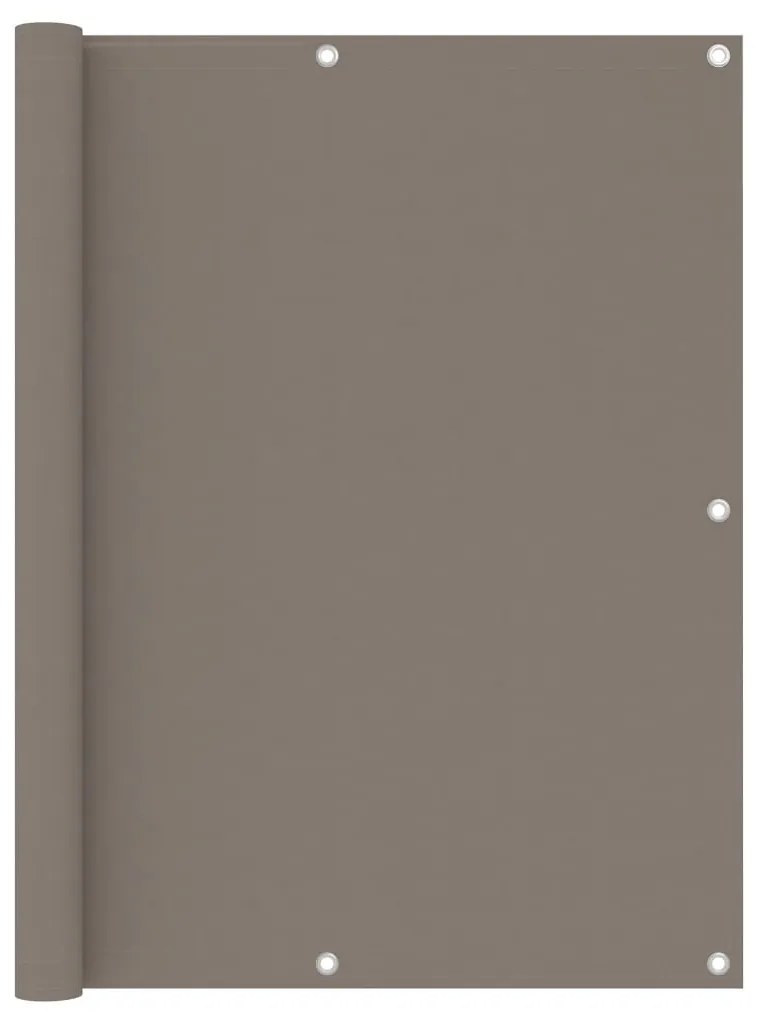 tópszínű oxford-szövet erkélyparaván 120 x 400 cm