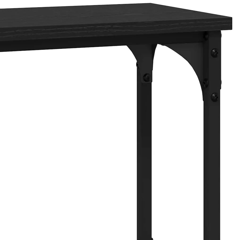 Konzolasztal Musta tammi 100 x 22.5 x 75 cm Műgyanta fa és Fém