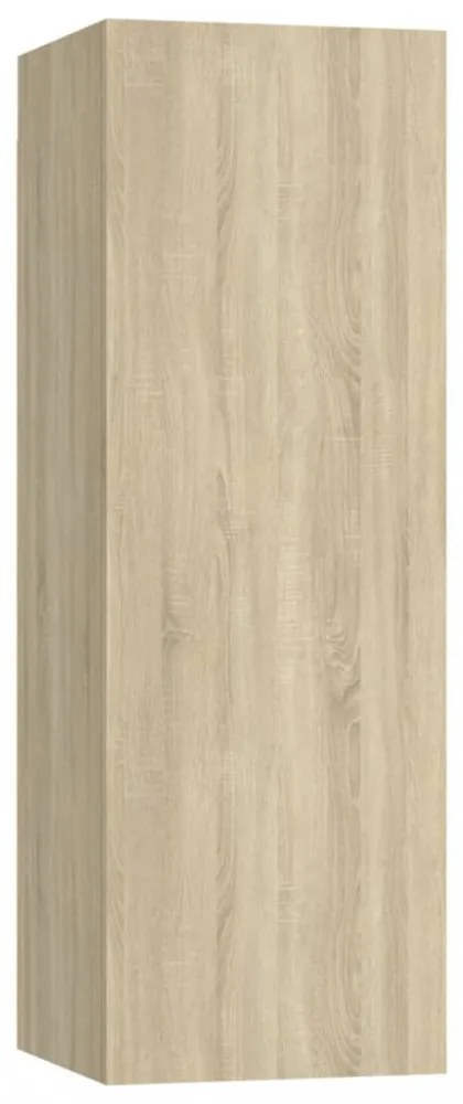 2 db sonoma tölgy szerelt fa TV-szekrény 30,5x30x90 cm