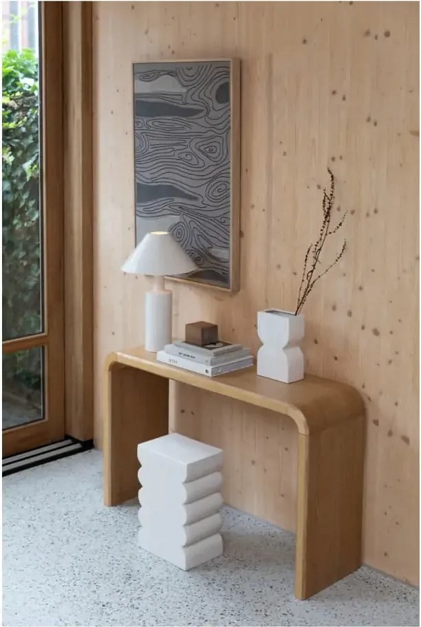 Natúr színű konzolasztal 38x120 cm Brave – Zuiver