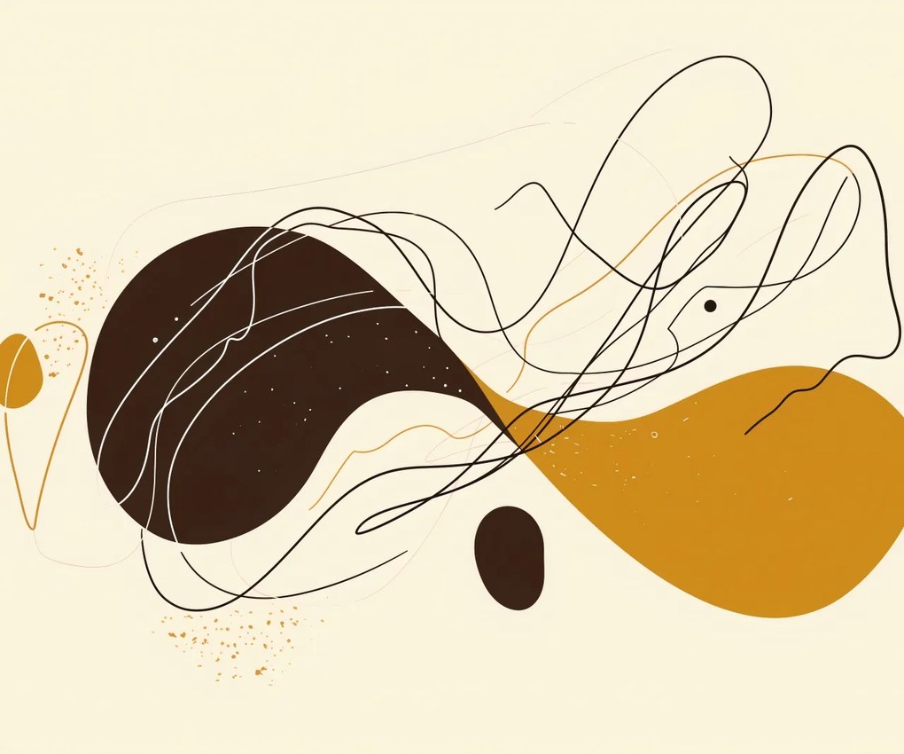 Poszter 60x50cm Vonalak és formák szimfóniája