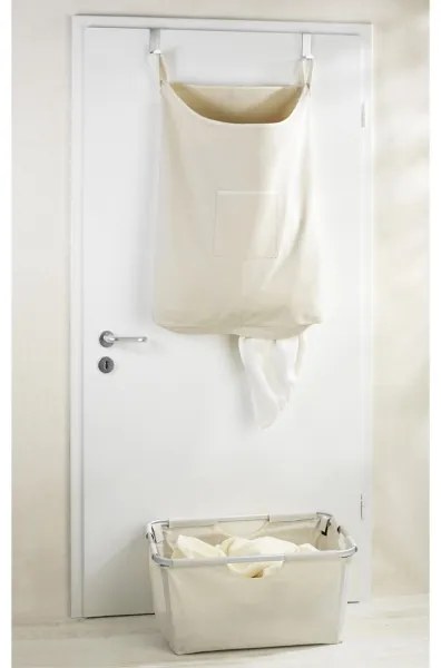 WENKO 62107100 - CANGURO szennyeskosár 52x81 cm bézs/ezüst