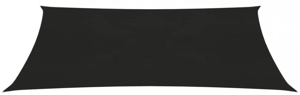 fekete HDPE napvitorla 160 g/m² 2 x 4 m