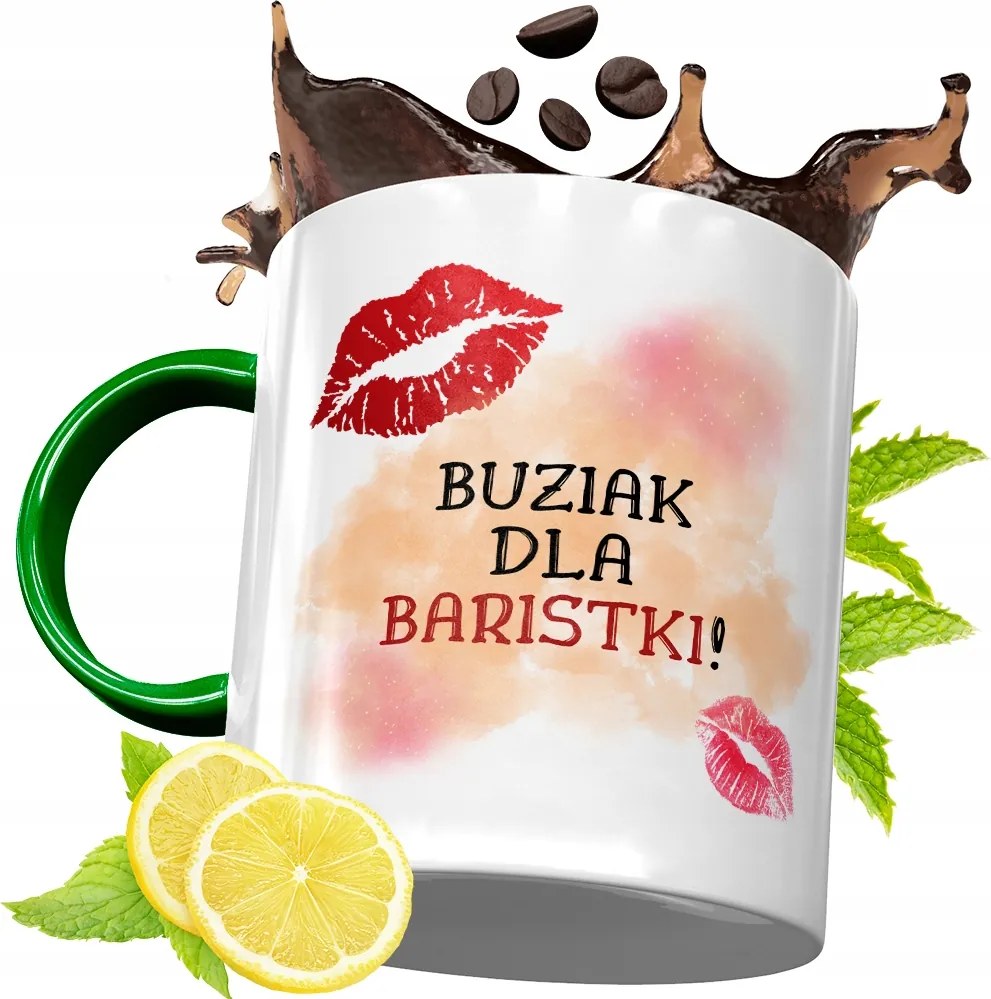 Zöld Bögre Baristáknak Születésnapi Ajándék fényképes nyomtatással