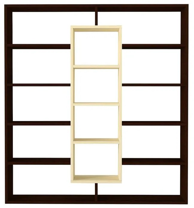 könyvespolc Ample - Birch, Wenge