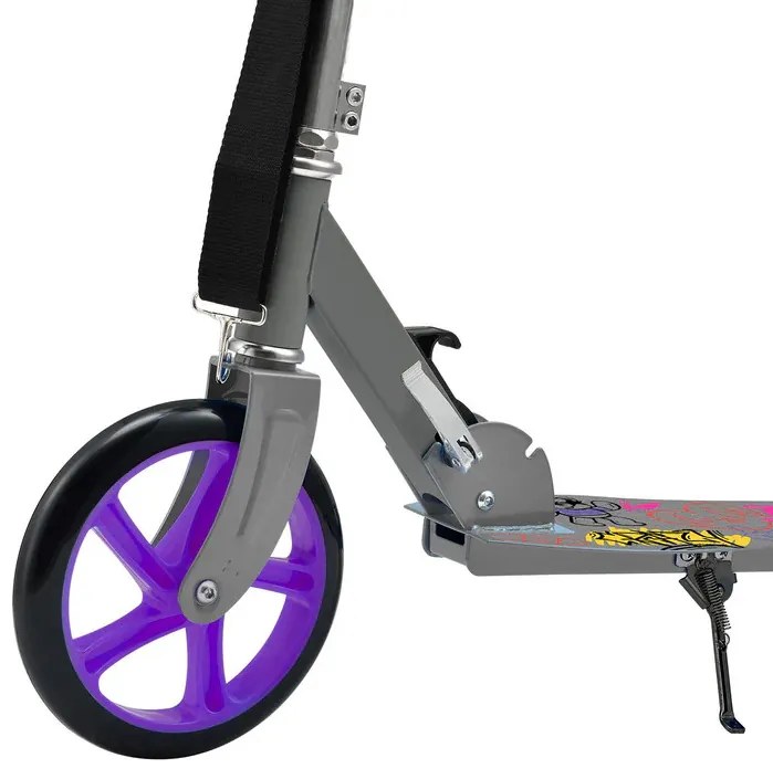 Juskys Gyerek roller Graffiti - szürke/lila