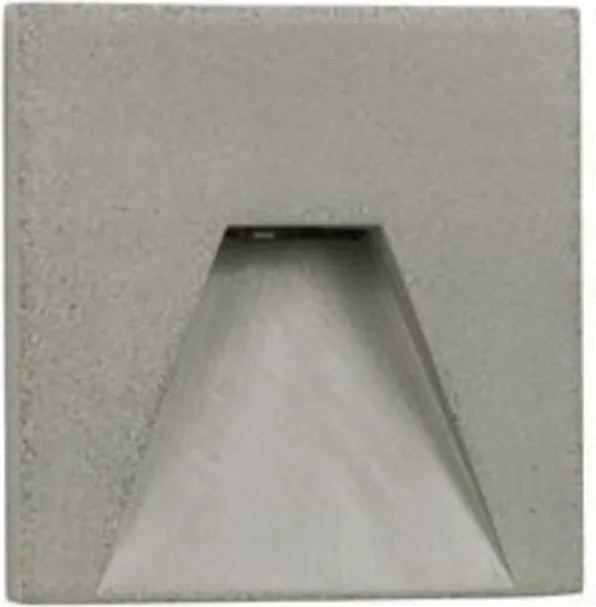 Nova Luce kültéri süllyesztett fali lámpa Finlo szürke beton IP65 izzó nélkül