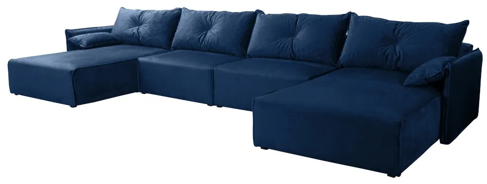 MENOM U alakú ülőgarnitúra, 420x85x179, royal 22