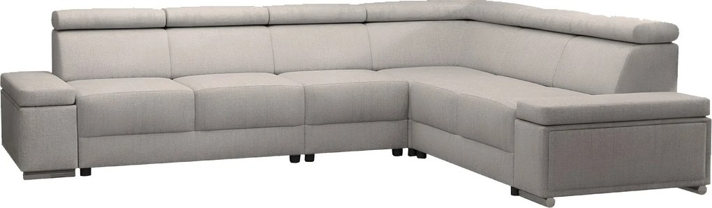 Ülőgarnitúra, szürkésbézs Taupe, jobbos, BOBY