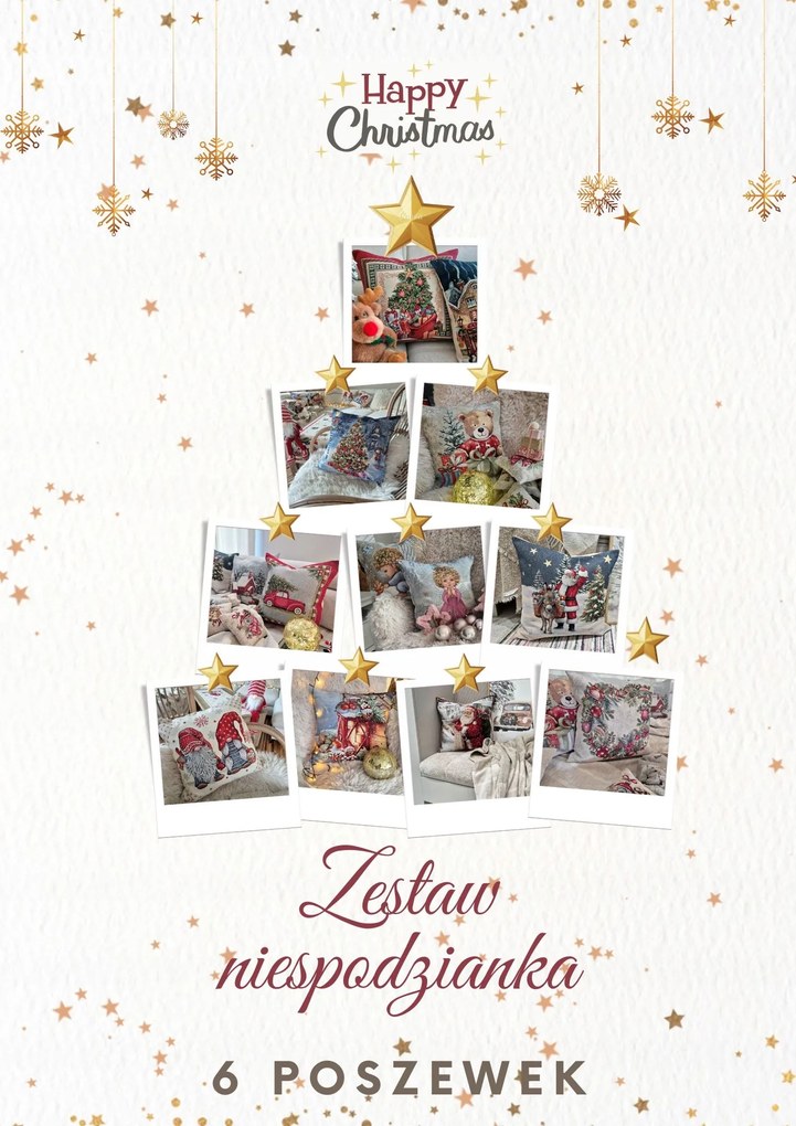 Meglepetés szett 6 db-os karácsonyi párnahuzat