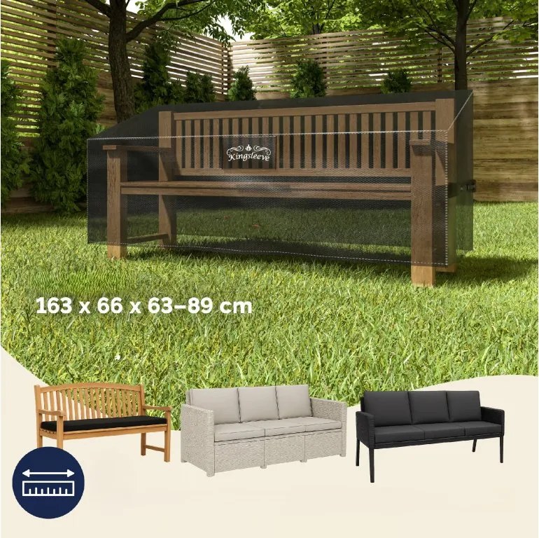 Deuba Kerti pad védőhuzat 163x66x63/89 cm - antracit