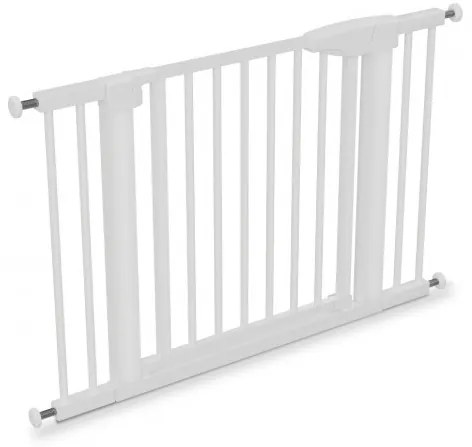 Biztonsági rács, állítható méret 75 cm - 110 cm, dupla zárrendszer, fehér