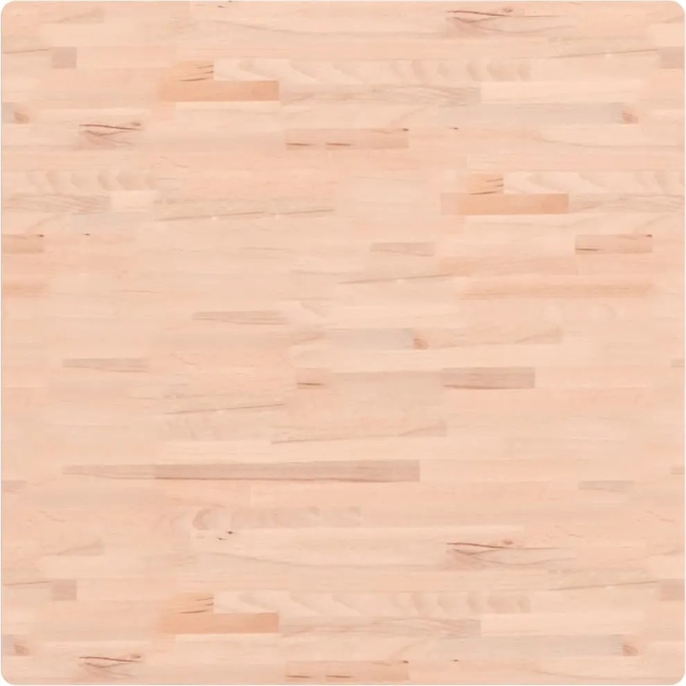 vidaXL tömör bükkfa négyzet alakú asztallap 90 x 90 x 2,5 cm
