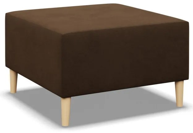 Etna puff, szövet anyag, 70x70, barna