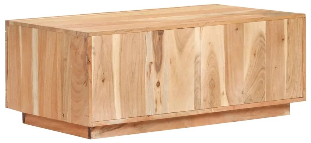 Tömör újrahasznosított fa dohányzóasztal 90 x 50 x 35 cm