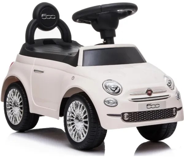 Push autó Fiat 500 2xAA krémes