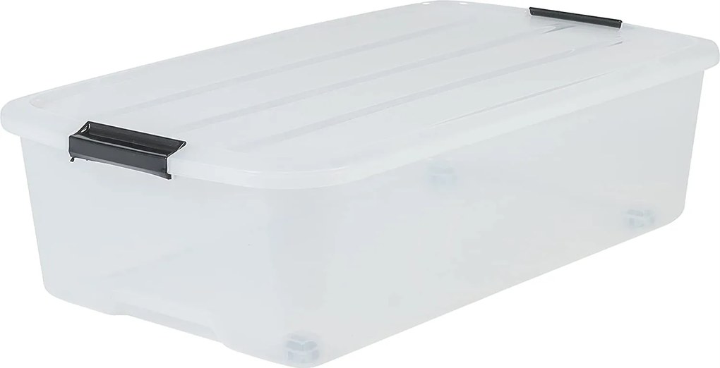 Gurulós doboz, fedéllel, átlátszó 1db