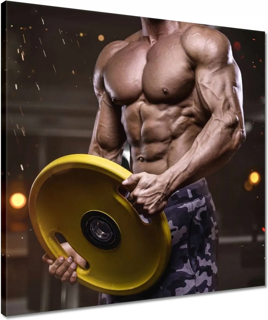 Vászonkép 50x50 Izmos férfi Erő