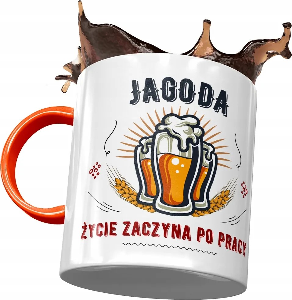 Narancssárga Bögre Bogyó Feleség Barátnő Nyomtatott Fotóval