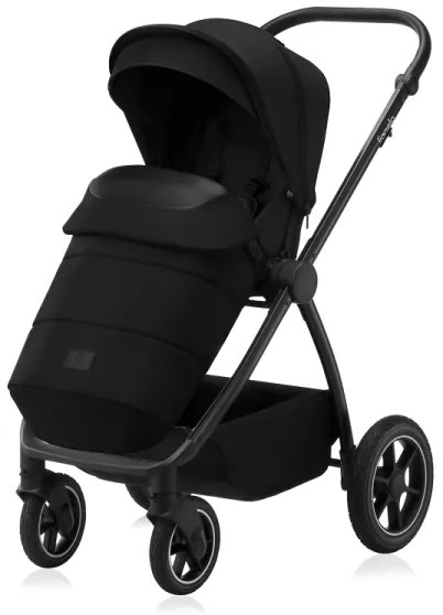 Lionelo - MERIL 2 az 1-ben kombinált babakocsi Black Onyx