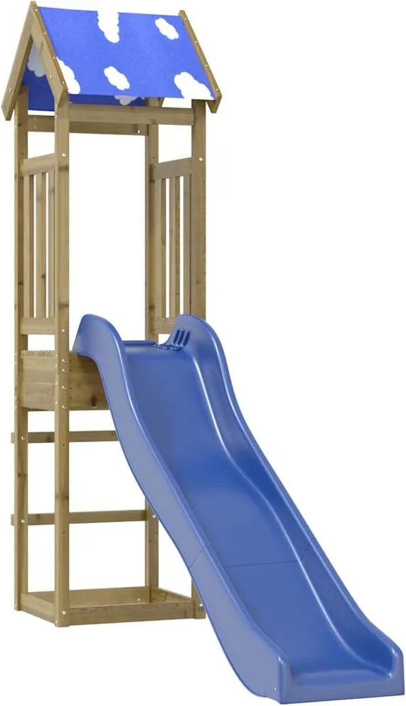 vidaXL impregnált fenyőfa kültéri játszószett