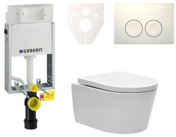 Fali WC szett Geberit befalazáshoz + SAT Brevis WC SIKOGE1W1