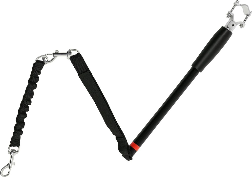 PawHut Kutya Biciklis Póráz - Könnyű Telepítés és Eltávolítás Biciklire, Kerékpározásra, Képzésre, Futásra, Fekete | Aosom