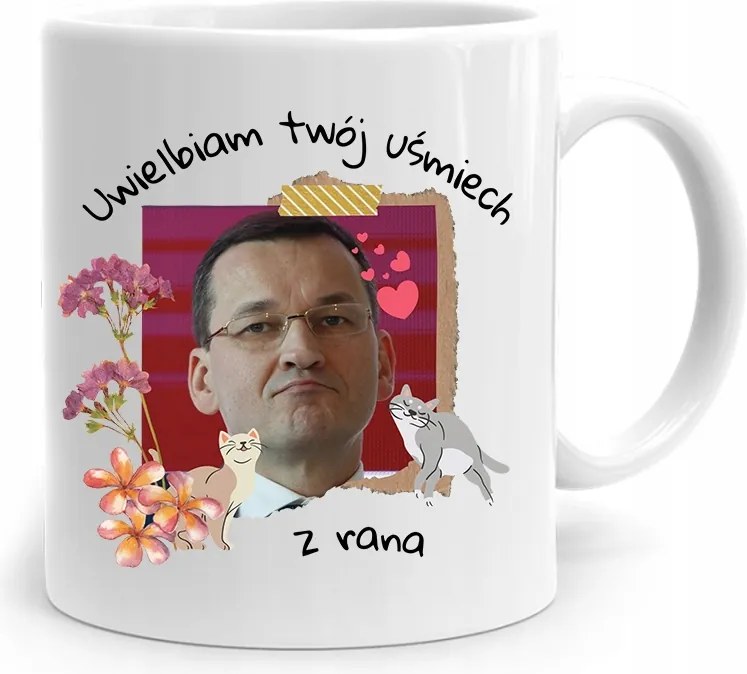 Bögre Politikus Miniszterelnök Mateusz Morawiecki Pis