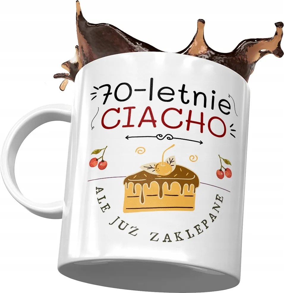 Születésnapi bögre 70 70-es 70-es évek Tökéletes Ajándék Nyomtatott Fotóval