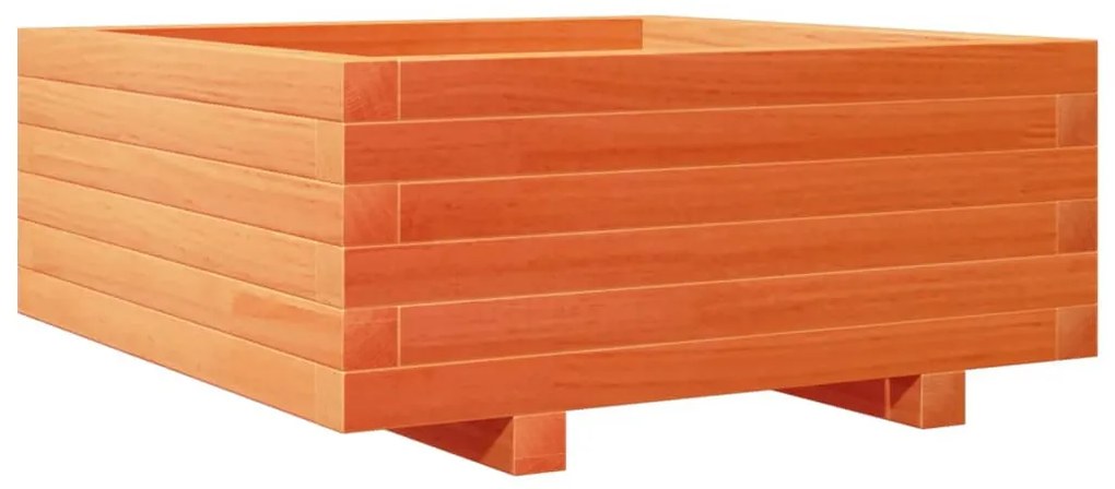 vidaXL viaszbarna tömör fenyőfa kerti virágláda 60 x 60 x 26,5 cm
