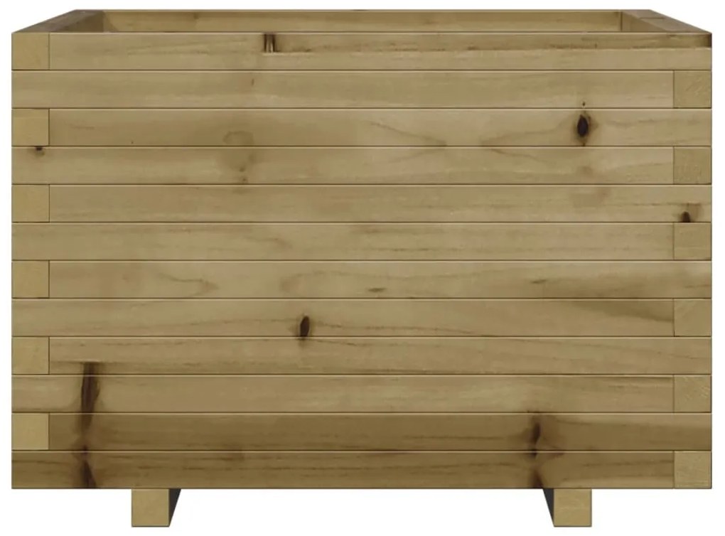 impregnált fenyőfa kerti virágláda 70 x 70 x 49,5 cm