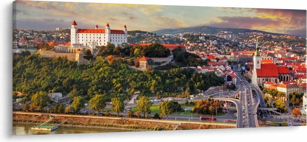 Kép - panoráma, Pozsony, Szlovákia (120x50 cm)