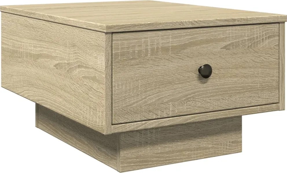 vidaXL sonoma tölgy színű szerelt fa dohányzóasztal 60 x 45 x 31 cm