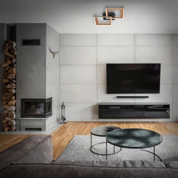 Brilo - LED Dimmelhető felületre szerelhető csillár FRAME 2xLED/11W/230V