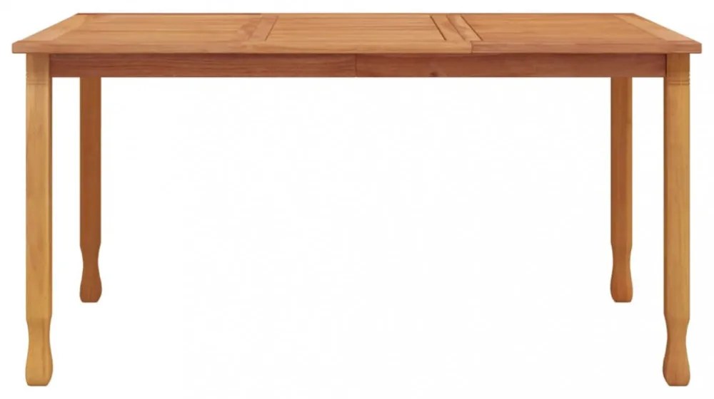 tömör tíkfa kerti étkezőasztal 150 x 90 x 75 cm