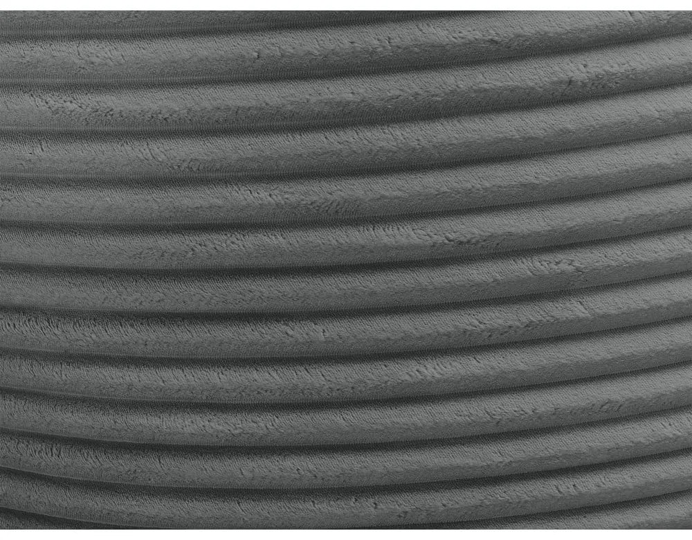 Sötétszürke kordbársony babzsákfotel Socrate – Bobochic Paris